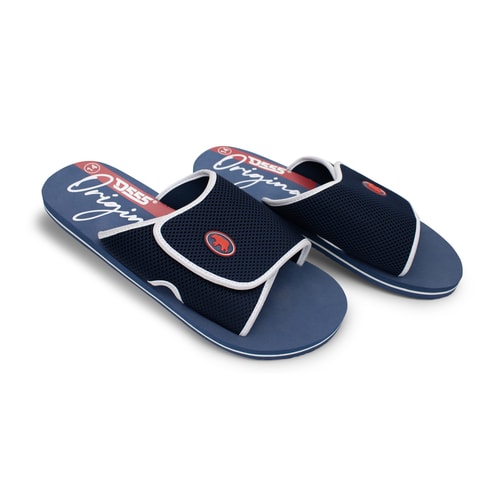 D555 Drake Slider With Velcro Fastening Navy
